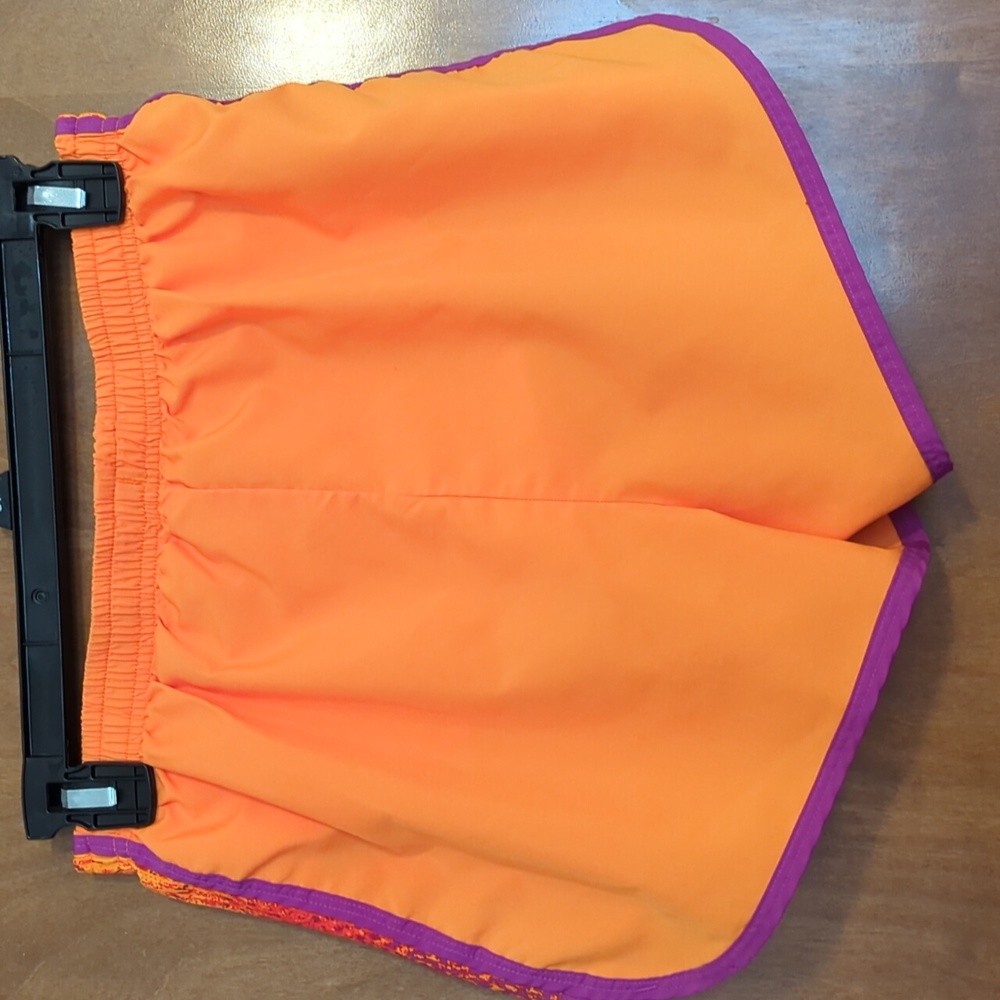 Reebok Womans Playdry Orange Running Shorts S - Picture 4 of 6
